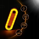 КОМПЛЕКТ 10 ШТ POMARANCZOWYCH ФАР OBRYSOWYCH СВЕТОДИОДНЫЕ 12V/24V Z ПРОВОДАМИ  фото 10