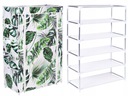 ТКАНЕВЫЙ СКЛАДНОЙ ТЕКСТИЛЬНЫЙ ШКАФ КНИЖНЫЙ ШКАФ ПОЛКИ ДЛЯ ОБУВИ MONSTERA SHOES