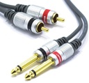 КАБЕЛЬ 2x JACK 6.3 MONO 2X RCA VITALCO MK50 1,5м