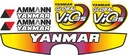 Наклейка наклеек ammann yanmar vio35