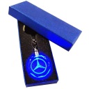 Брелок MERCEDES со светодиодной подсветкой и кристаллами