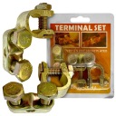 КЛЕММЫ УНИВЕРСАЛЬНЫЕ ПЛЮС И МИНУС КЛЕММЫ АККУМУЛЯТОРА, ТОЛСТЫЕ, ТВЕРДЫЕ