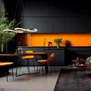 MENNYEZETI LÁMPA LED LÓGÓ CSILLÁR 70CM ARANY MODERN SZOBA + TÁVIRÁNYÍTÓ Gyártó kódja 5901179239718