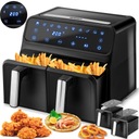 FRYTKOWNICA BEZTŁUSZCZOWA DUŻA DWUKOMOROWA 1700W LED