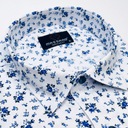 Regular-fit elegantná vizitková pánska košeľa s lycrou s dlhým rukávom Kolekcia Eleganckie & casual (na co dzień)