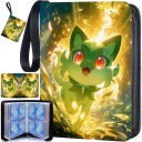 ПАПКА/АЛЬБОМ ДЛЯ КАРТ ПОКЕМОНОВ - 400 КАРТ - ЗАСТЕЖКА С ЗАМКОМ