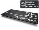 Матовая адресная табличка с 3D номером дома