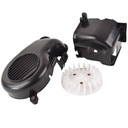 ВЕНТИЛЯТОР, КОРПУС ДВИГАТЕЛЯ, КОМПЛЕКТ 2Т СКУТЕРА