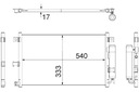 CONDENSADOR DE ACONDICIONADOR MAZDA MX-5 3 1.8 2.0 03.05-12.14 MAHLE 