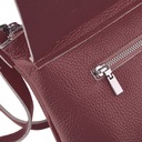 BETLEWSKI dámska kožená kabelka malá poštárka cez rameno klasická koža Model TWB-DOL-11