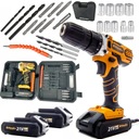 Дрель, ОТВЕРТКА, НАСАДКИ 2xAKU 21V POWERFUL RIWALL PROFESSIONAL
