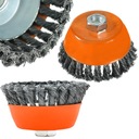 SZCZOTKA DOCZOŁOWA DRUT SKRĘCANY 75 MM M14 DO SZLIFIEREK KĄTOWYCH