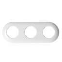 РАМКА ЛОФТ РЕТРО ТРОЙНАЯ 227x85мм БЕЛАЯ JLM