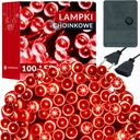 Рождественские елочные гирлянды 100 светодиодов 8,5 м НА УЛИЦЕ В ПОМЕЩЕНИИ КРАСНЫЕ РОЖДЕСТВЕНСКИЕ гирлянды