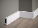 Белый плинтус MD008P Mardom Decor
