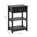 FBT46-SCH stolík konferenčný stolík čierny Hĺbka nábytku 29 cm