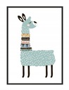 OBRAZ PLAKAT W RAMIE A4 cm Alpaka PD253