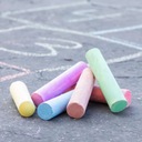 KIDEA COARSE JUMBO TRAVEL CHALK, разноцветный, 20 шт, разноцветный + неон