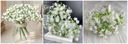 БУКОВЫЙ БУКЕТ13 листьев гипсофилы веточки головки плюща головной убор цветочное украшение