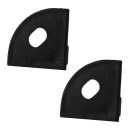 Заглушка для профиля ПК АЛЮМИНИЙ, ЧЕРНЫЙ