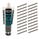 НАБОР ЭПОКСИДНАЯ СМОЛА + ЗАЖИМЫ ДЛЯ БЕТОНА, 20 ШТ. Бетон FIX Дистык