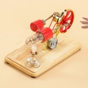 Silnik Stirlinga uroczy złoto-czerwony wys. PL24