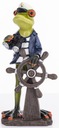 Urocza figurka żabka marynarz kapitan ozdoba na prezent dekoracja Materiał wykonania tworzywo sztuczne