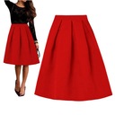 КРАСНАЯ ЮБКА МИДИ С ЦВЕТОМ МОДНАЯ 36