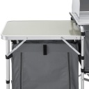 KUCHNIA TOURISTIQUE DE CAMPING COULEUR GRISE PLIANTE MOBILE CASIER AVEC BLATEMphoto 6