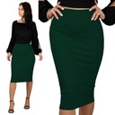 XS BOTTLE TUBE приталенная юбка-карандаш миди трикотажная зеленая 34