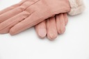 Dotykové rukavice zateplený medvedík dámska kožušina EAN (GTIN) 5907443615585