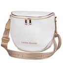 LAURA BIAGGI БЕЛАЯ СУМКА MESSAGE, РЕМЕНЬ С ЛОГОТИПОМ