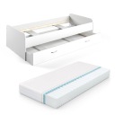 ENZO ДЕТСКАЯ кроватка 200X90 БЕЛАЯ + МАТРАС