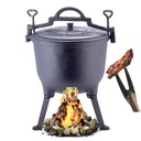 ОХОТНИЧИЙ КОЛДЕЛЬ ЧУГУННЫЙ ГОРШОК ДЛЯ ОГОНЯ 4Л КАМИЛЛА