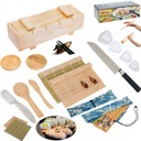 ДЕРЕВЯННЫЙ ПРЕСС ДЛЯ ПРИГОТОВЛЕНИЯ СУШИ С НАБОРОМ РОЛИКОВ