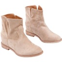 ЖЕНСКИЕ УТЕПЛЕННЫЕ БОТИНКИ НА СКРЫТОЙ КЛИНИНЕ, СЛИПОНЫ, БЕЖЕВЫЕ, ЛЕГКИЕ, КОМФОРТНЫЕ