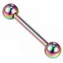 СЕРЬГА В ЯЗЫК СТАЛЬ 316L РАДУГА 1,6/12/5 мм