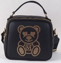 Massimo Contti kabelka poštárka kufor ekologická koža medvedík čierna Farba kovania zlatá