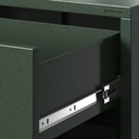 Komoda so zásuvkami kovová LOFT Modern JAN NOWAK CARLA: fľašová zelená Šírka nábytku 80 cm