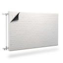 Коврик МАГНИТНЫЙ для радиатора из белого кирпича на заказ.