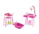 Ecoiffier Babysitter 3в1 пеленальный столик и аксессуары для маленьких девочек