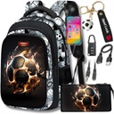 ШКОЛЬНЫЙ РЮКЗАК ДЛЯ МАЛЬЧИКА, ФУТБОЛ, МОЛОДЕЖЬ ШКОЛЬНЫЙ РЮКЗАК + USB-пенал