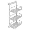 Полка боковая тройная, белая, левая.