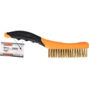 ЩЕТКА ИЗ ЛАТУННОЙ ПРОВОЛОКИ, 4 РЯДА, 260ММ