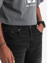 Pánske džínsové nohavice STRAIGHT LEG čierne V1 OM-PADP-0133 S Kolekcia Denim