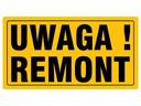 ИНФОРМАЦИОННАЯ ДОСКА ПВХ ВНИМАНИЕ РЕМОНТ 12х22 см