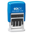DATWONIK Colop S120 MINI, версия PL, ЧЕРНОЕ ОТРАЖЕНИЕ, 4 мм, СИНИЙ КОРПУС