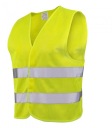 Светоотражающий жилет, Дышащий, ЖЕЛТЫЙ, СЕТКА, размер L