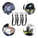3 STUFF BLACK RUBBER BELTS BAGAZOWYCH Z HOOKS DO MOTORCYCLE  photo 5
