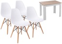 Стол Libre 110x70 + 4 стула Milano, РАЗНЫЕ ЦВЕТА